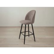 Барный стул Велюр Лира 13 (02) Коричневый-Черный